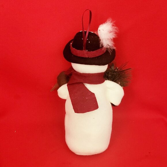 ATM Snowman Plush Ornament Christmas Decor - Picture 2 of 11
